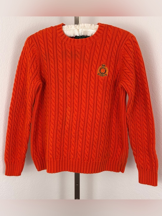 Lauren Ralph Lauren Sweaters - Lauren Ralph Lauren Vintage Orange Cable Knit Sweater